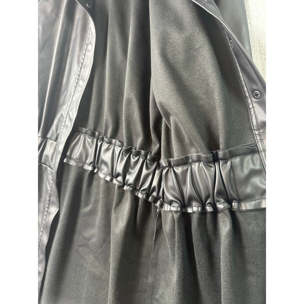 Steve Madden Faux Leather Moto Jacket – Black – Approx. M/L - Picture 5 of 7
